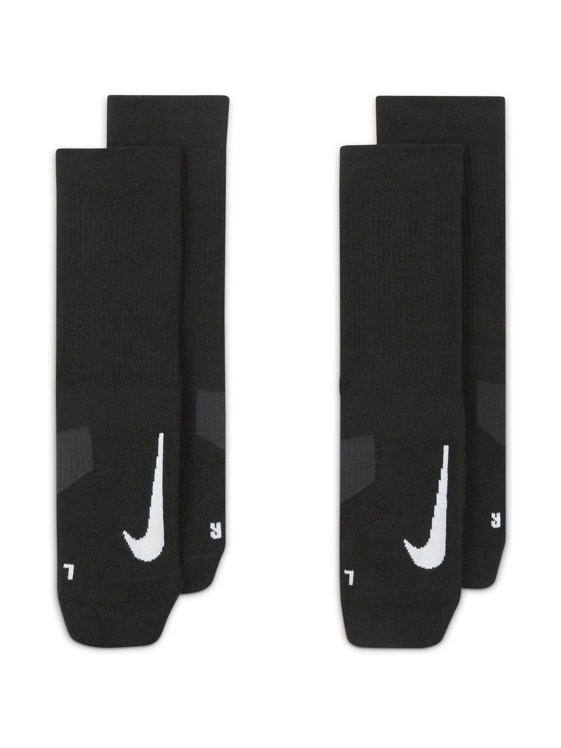 Zwart/wit - Nike Multiplier sokken met ronde hals - 2 Paar