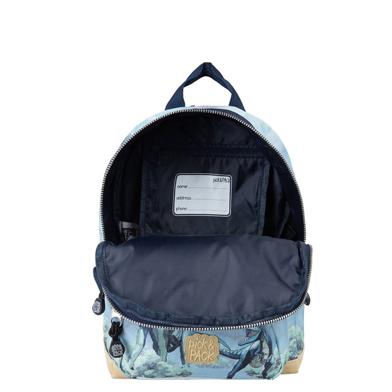Pick & Pack rugzak All About Dinos S blauw
