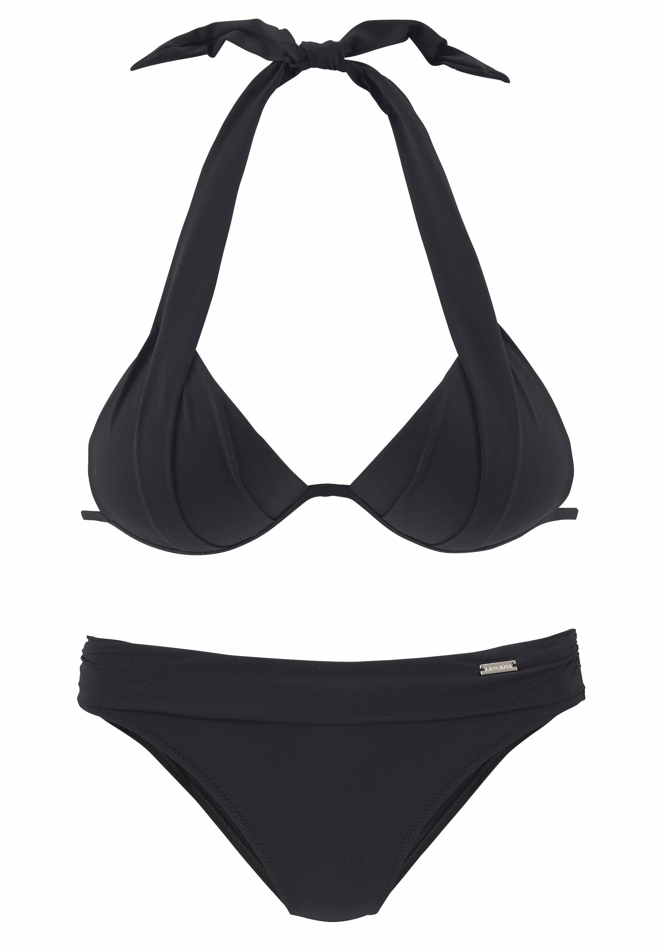LASCANA Triangel-Bikini , im Nacken zu binden, wattierte Cups, mit eingearbeiteten Kissen