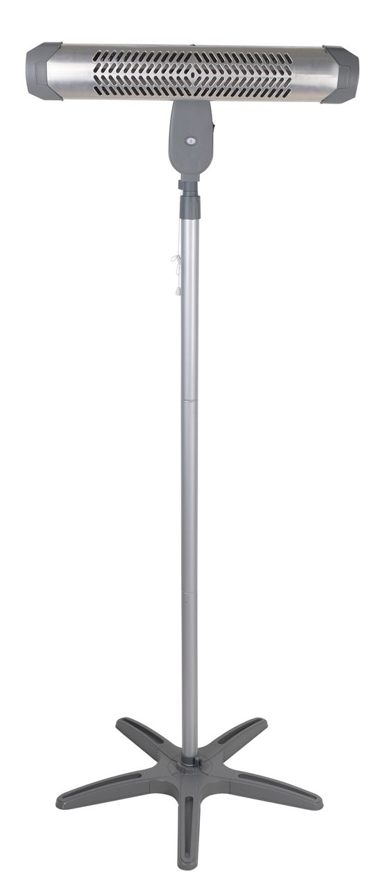 Heizstrahler mit modularem Fuß und stabiler Wandhalterung 800 Watt