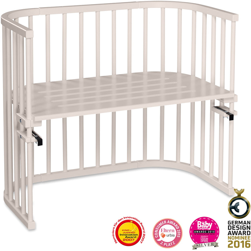 Køb babybay® Bedside Crib Beige Varnished Maxi Co-Sleeper Babyseng