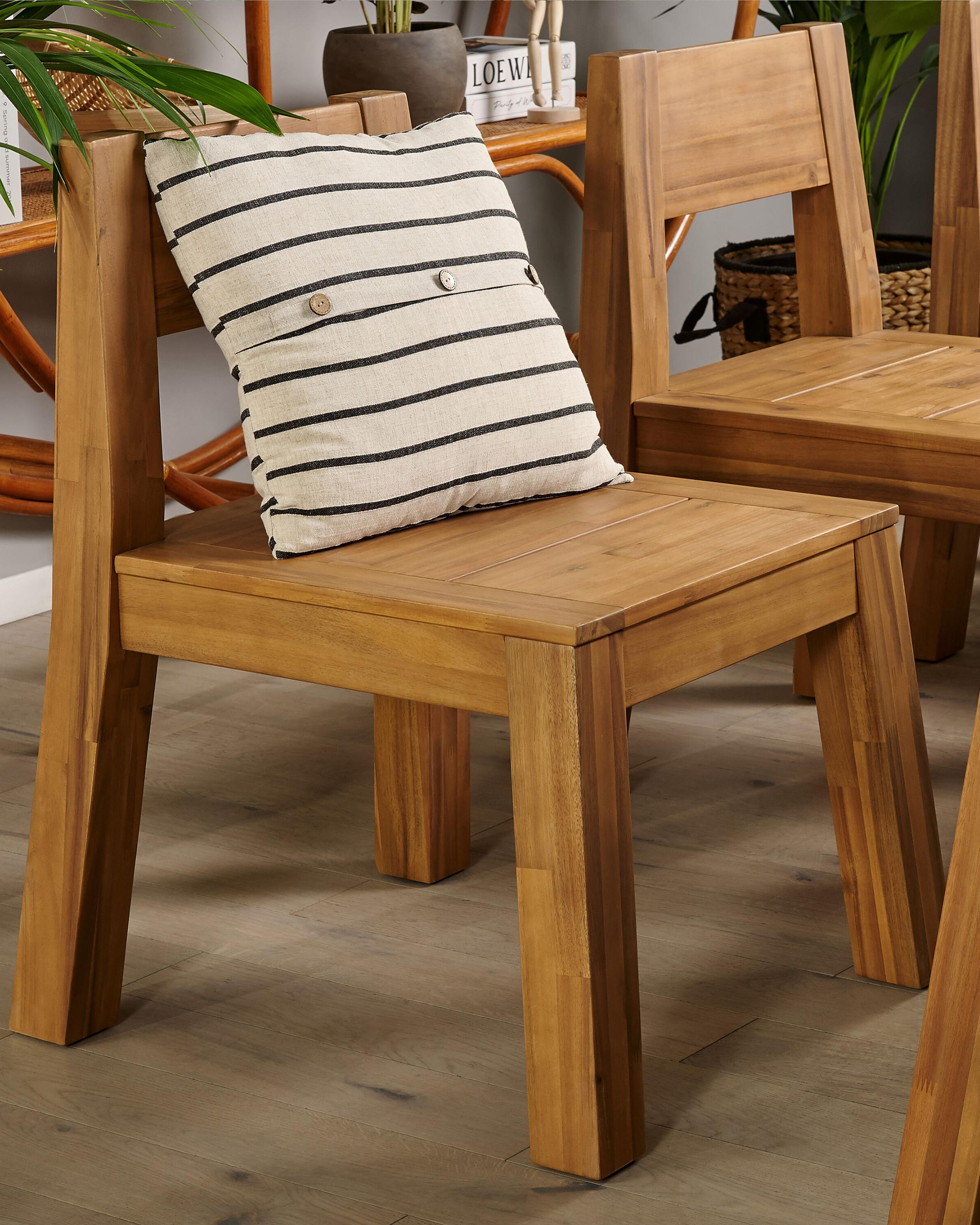 Set van 2 tuinstoelen LIVORNO Acaciahout Bruin