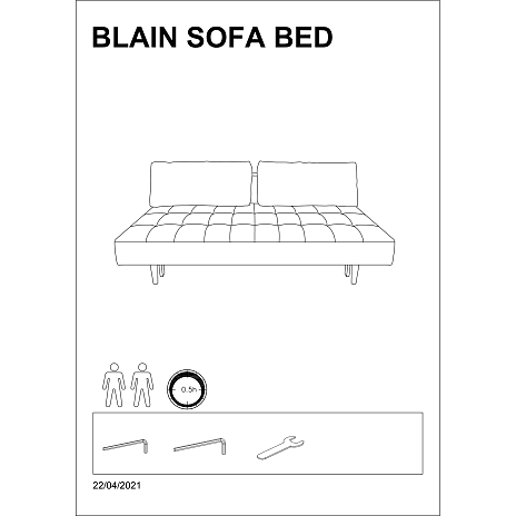 Blain sovesofa - mørkegrøn