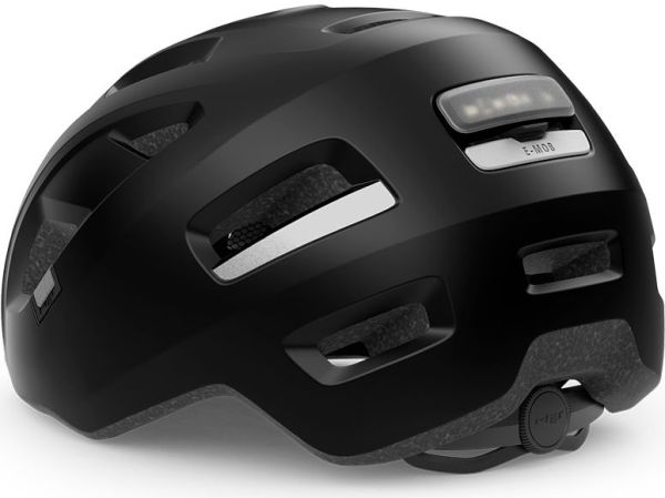 MET E-Mob Cykelhjelm, Black/Matt