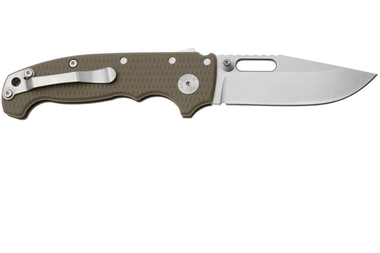 Demko Knives MG AD20S Shark-Lock, MagnaCut Clip Point MGAD20S-MAG-ODG-G10 OD Green G10, zakmes