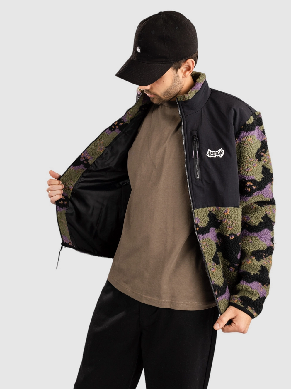 Welcome Cloak Sherpa Fleece Zip Hoodie woods