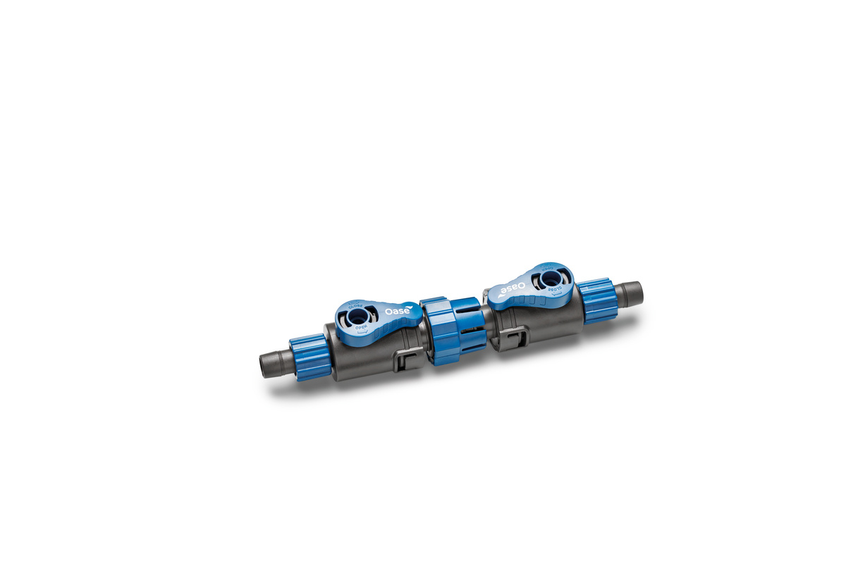 Oase ShutOff Valve 9/12 | Dubbele kraan met snelkoppeling