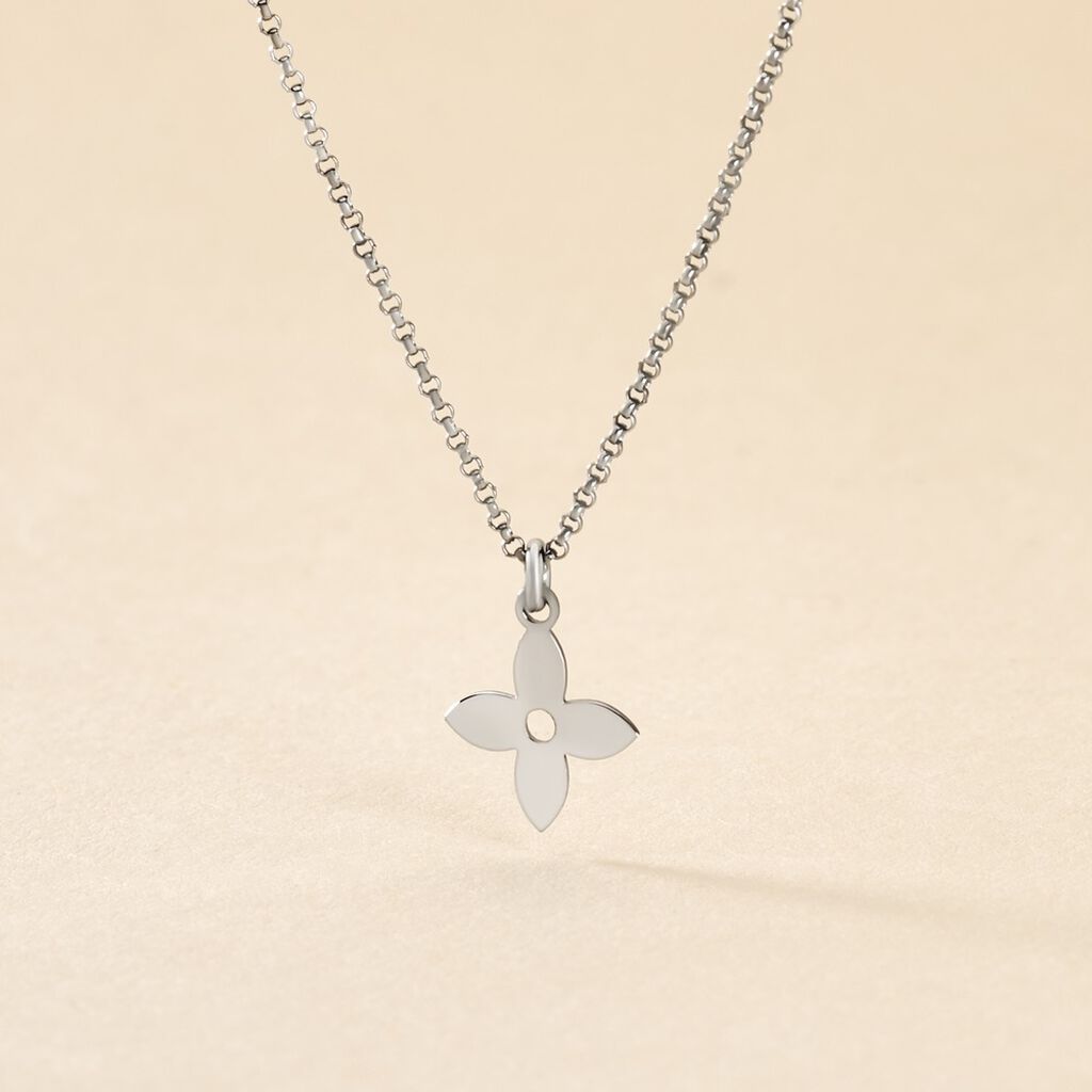 Collier Avra Argent Blanc