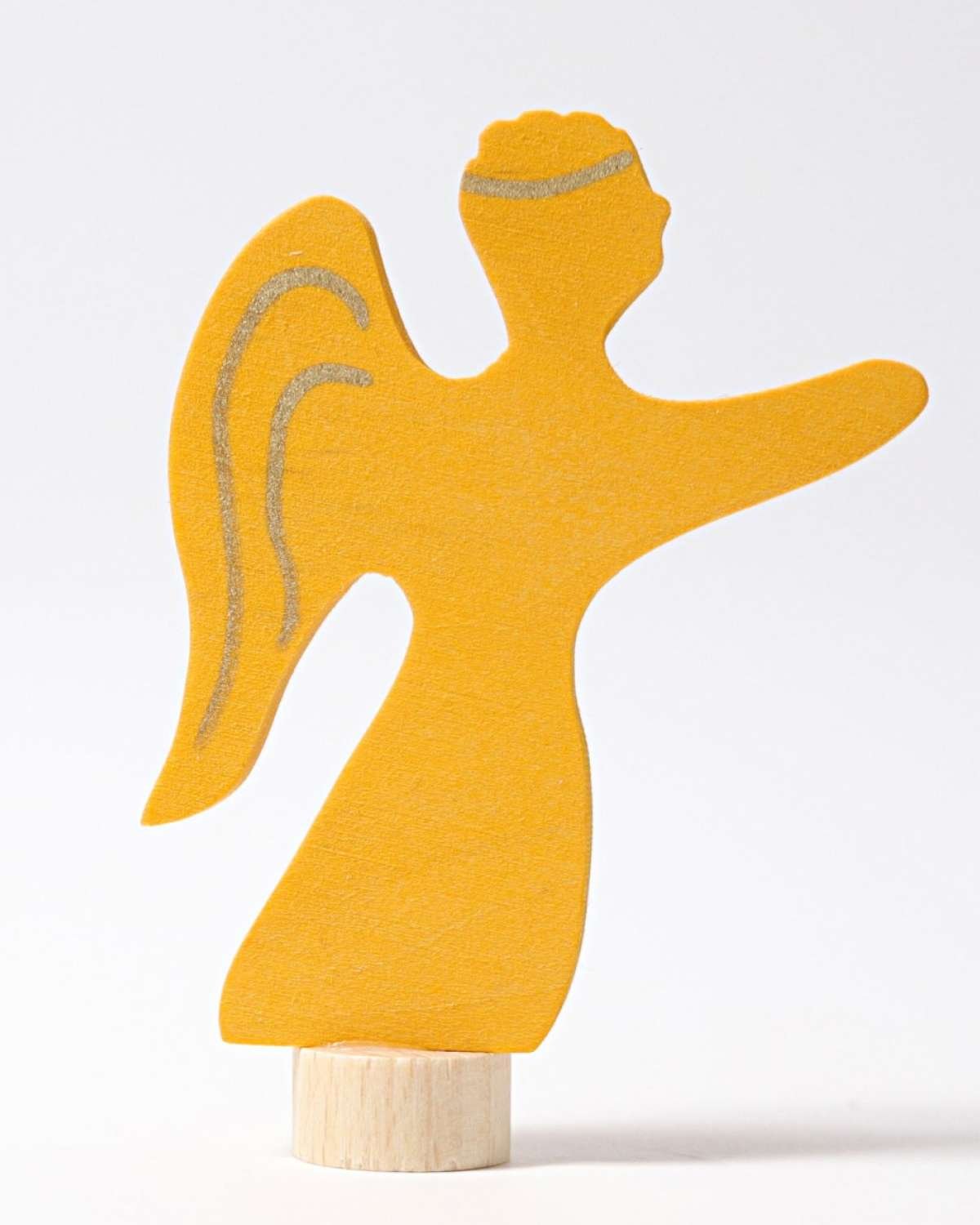 Engel til Bursdagsring – Adventsstake / Juledekorasjon | Figur Grimms Lysestake