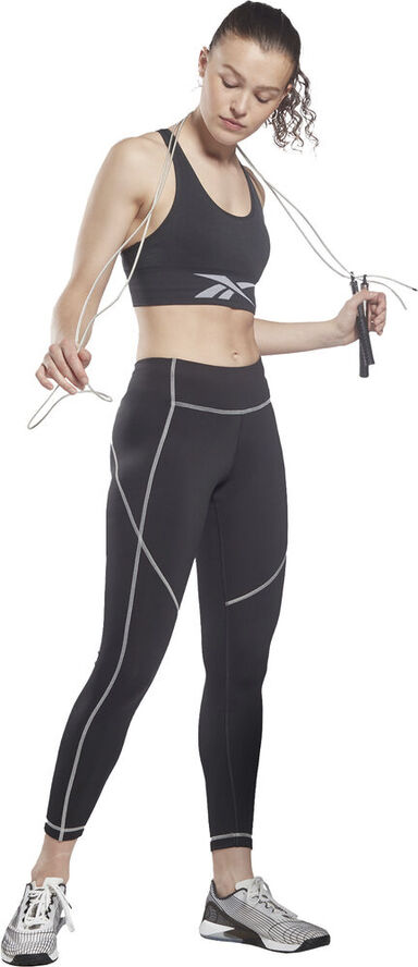 Reebok Workout Ready Big Logo træningstights Sort