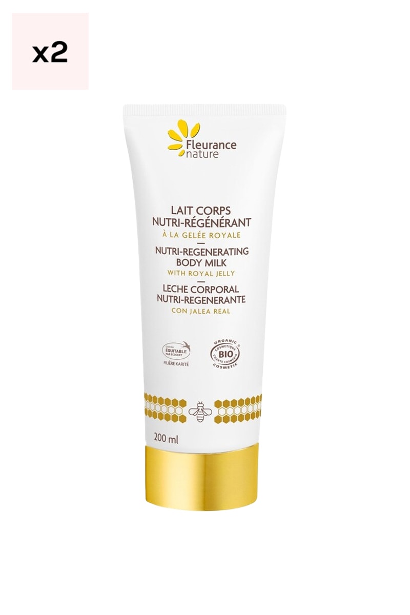 Laits nutri-régénérants bio - Gelée royale - Corps - 2 x 200 ml