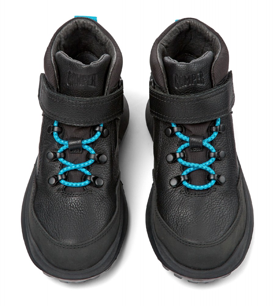 Botas de cano curto Camper em couro preto
