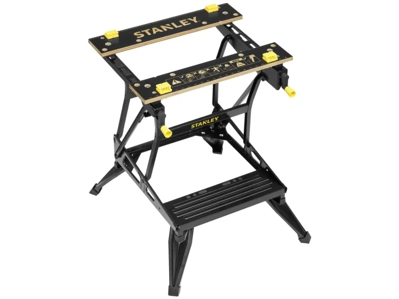 Stanley STST83400-1, Træarbejde arbejdsbord, Bamboo, Sort, Gul, 250 kg, 505 mm, 595 - 775 mm