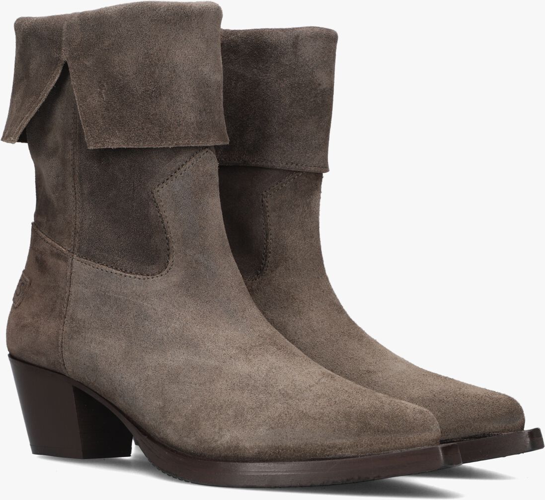 SHABBIES taupe shabbies enkellaarsjes lure mid boot