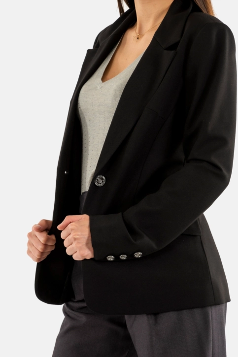 Blousons et vestes guess jeans lena jblk jet black a996