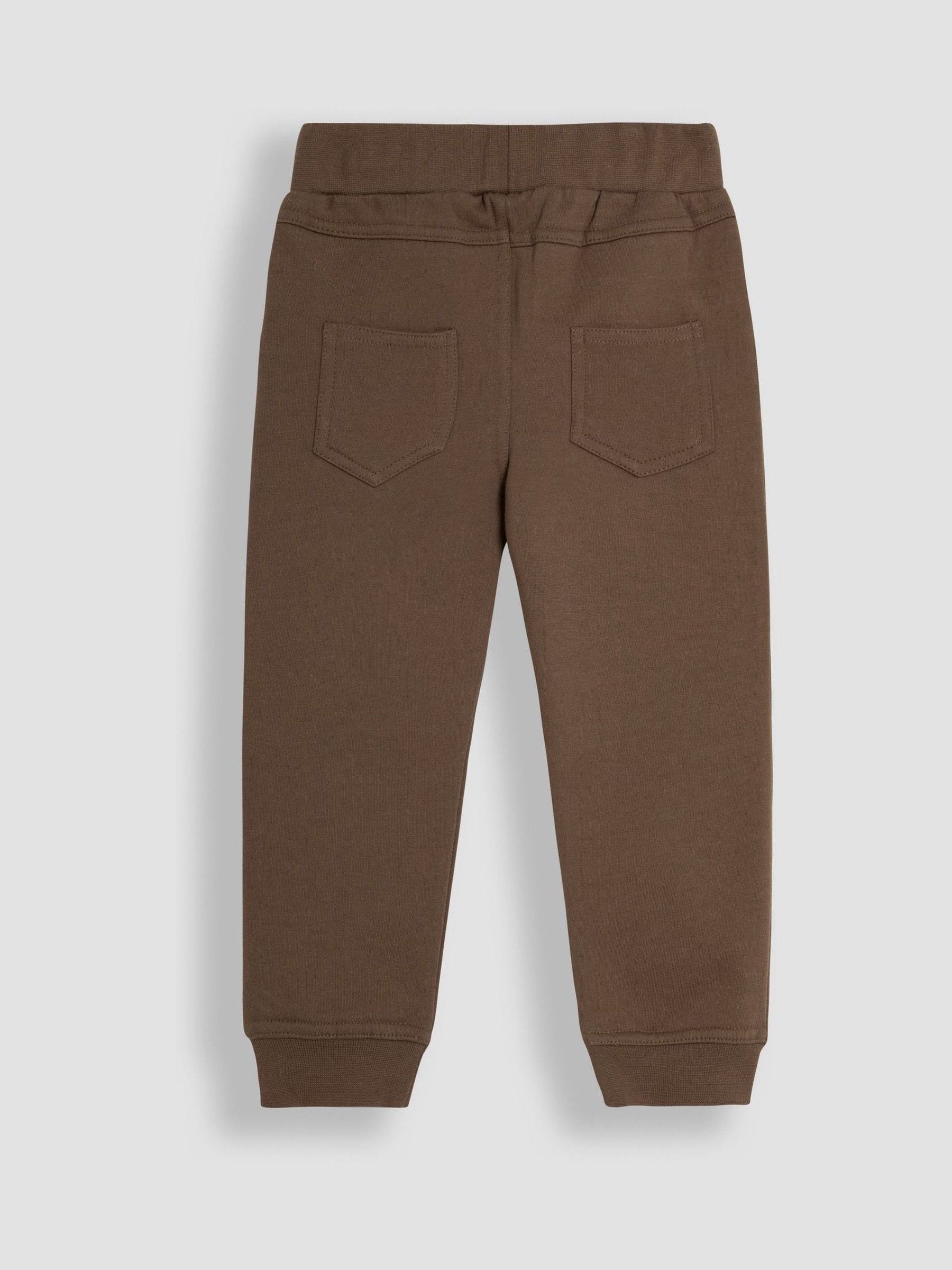 Bruin en naturel - JoJo Maman Bébé - 2 joggingbroeken