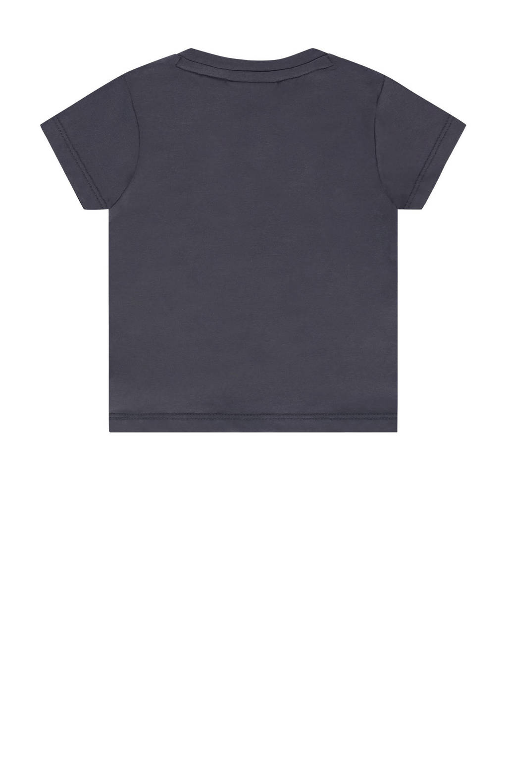 Babyface baby T-shirt met printopdruk antraciet