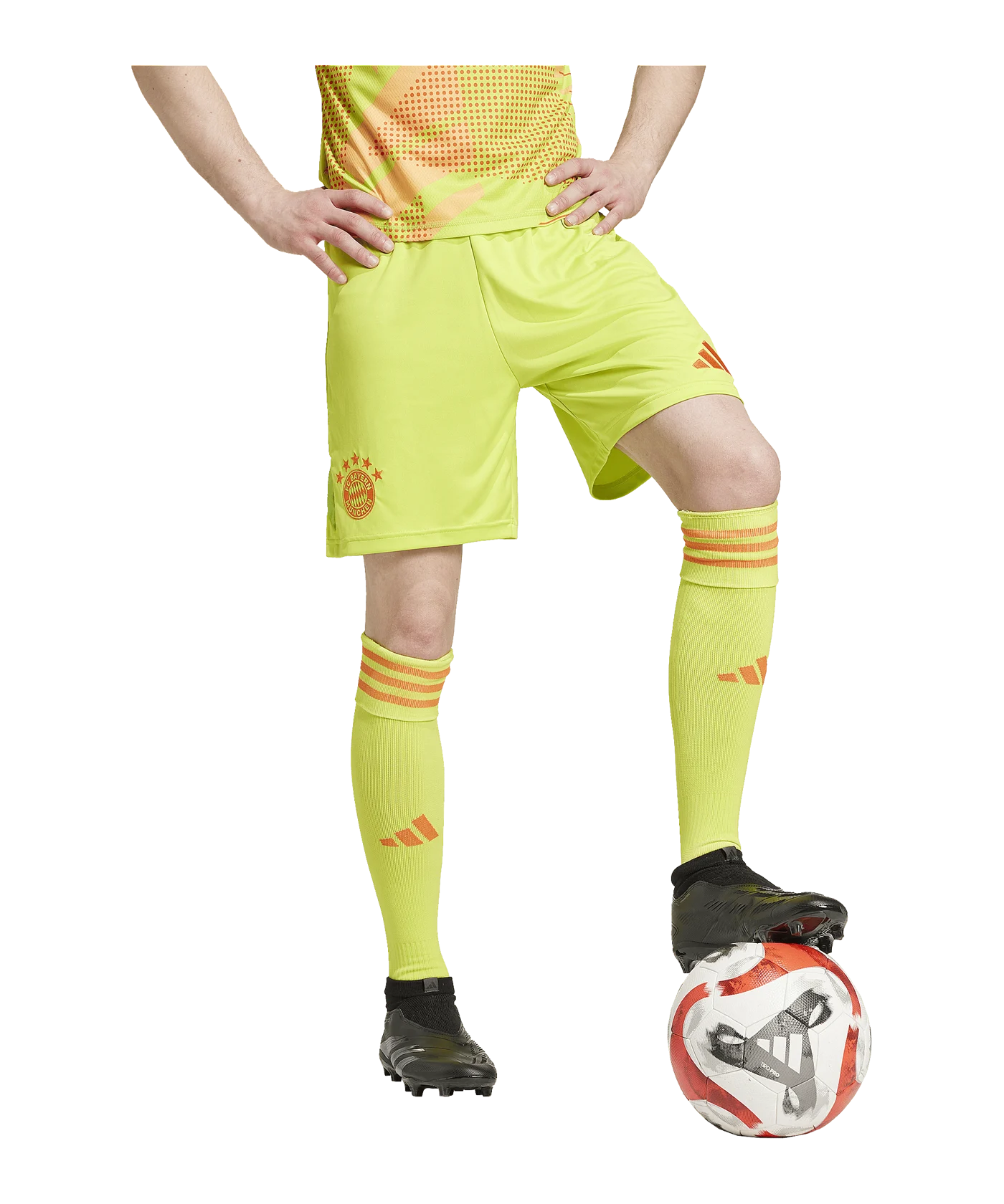 adidas FC Bayern München Torwartshort 2024/2025 Gelb