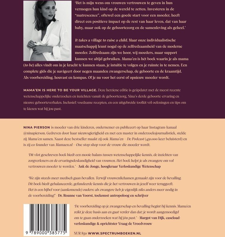Boek - Mama’en - Zwangerschapsgids - Kleurloos - Hardcover