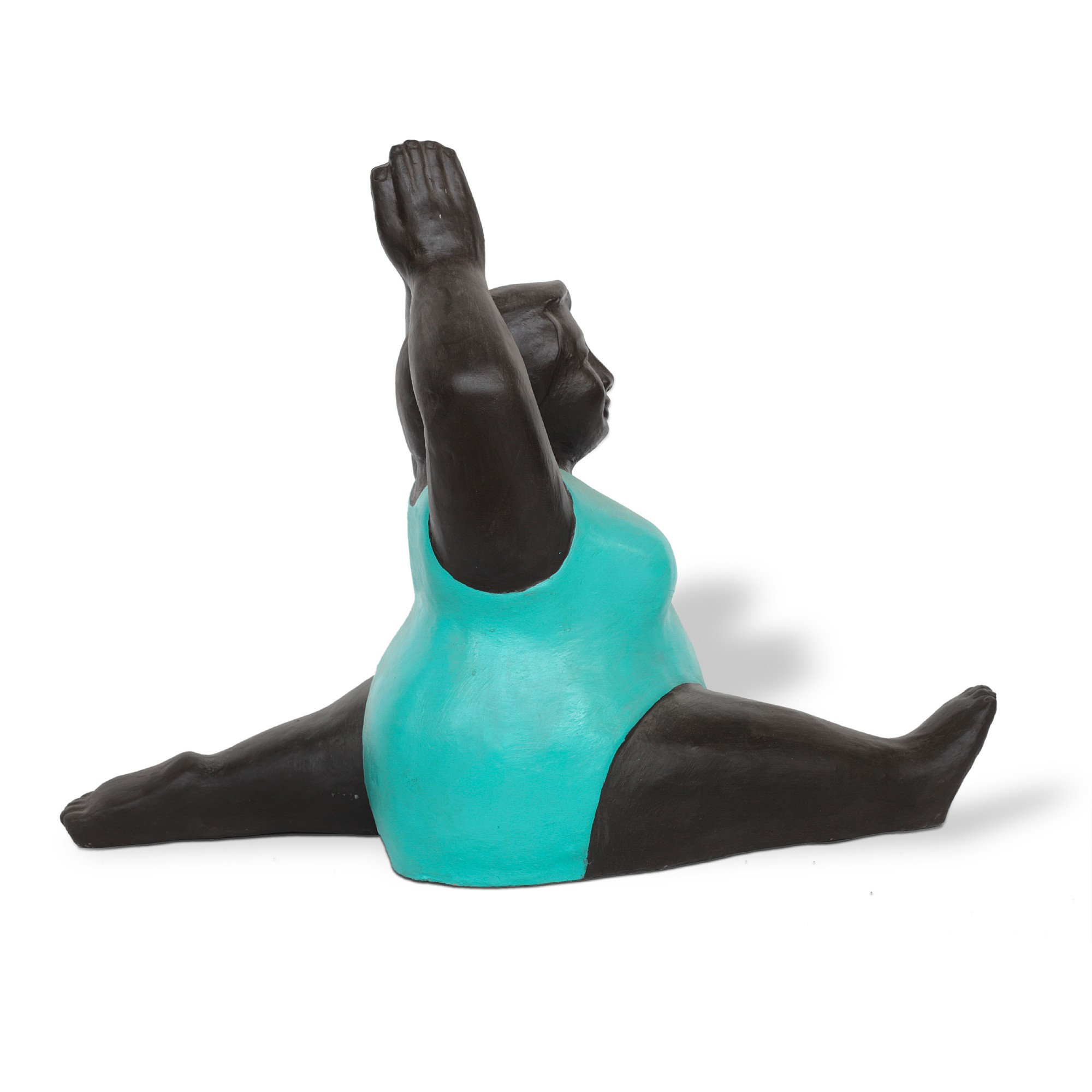 Zementfigur 'Yoga-Dame', mint, schwarz, B 65 cm, H 65 cm, T 40 cm günstig bestellen