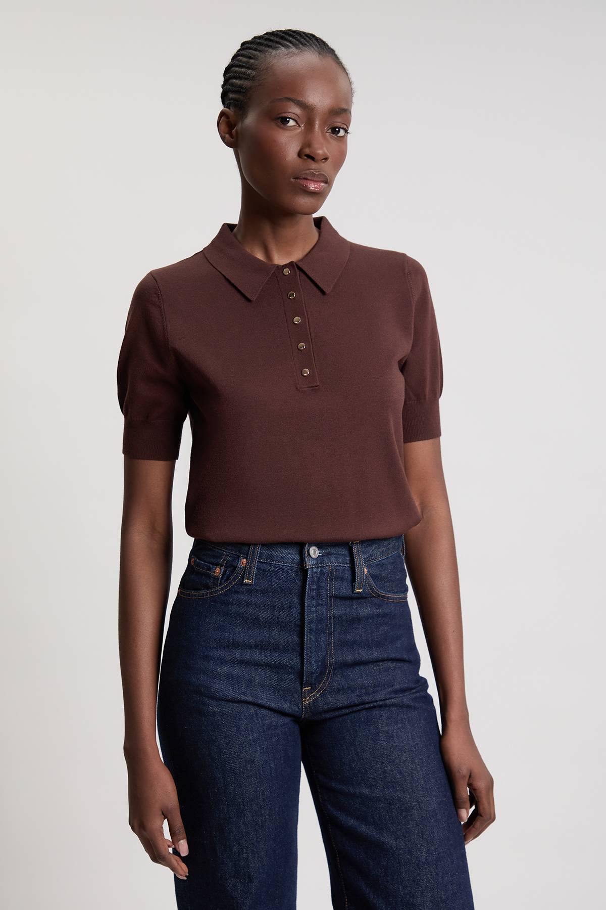 KarenMillen Polo À Col En Mélange De Viscose Forever