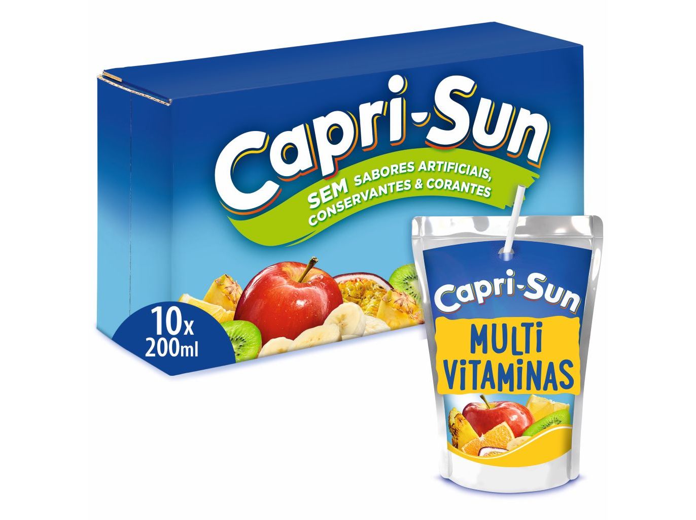REFRIGERANTE SEM GÁS CAPRI-SUN MULTIVITAMINAS 10X0.20L