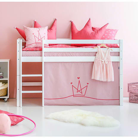 Hoppekids Princess forhæng til halvhøj- og køjeseng 70x160 cm