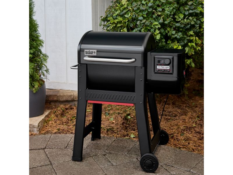 Weber Smoker SMOQUE Holzpelletgrill Holzpelletsmoker mit mehr als 3.800 Quadratzentimetern Grillfläche