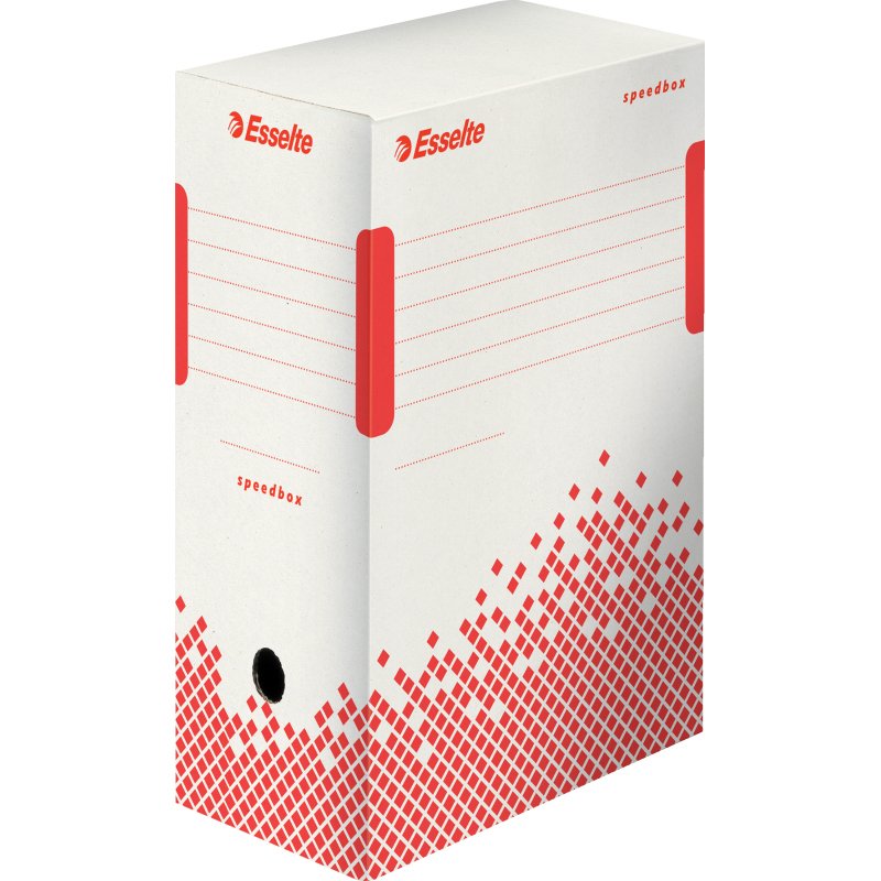 Boîte archives esselte speedbox carton recyclable 350x250mm fond automatique dos 150mm