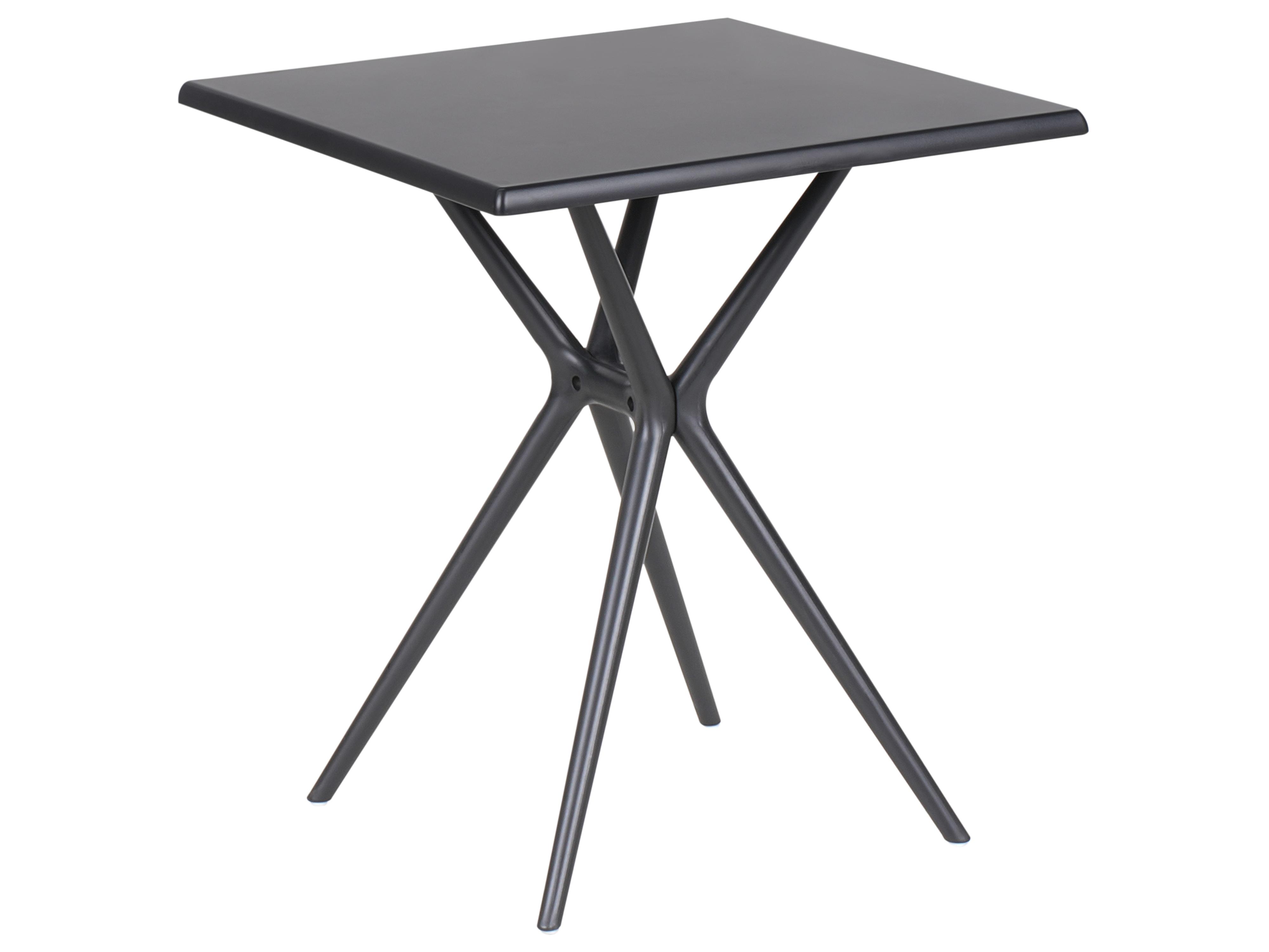 Tuin eettafel PIAVE 70 cm 70 cm Zwart