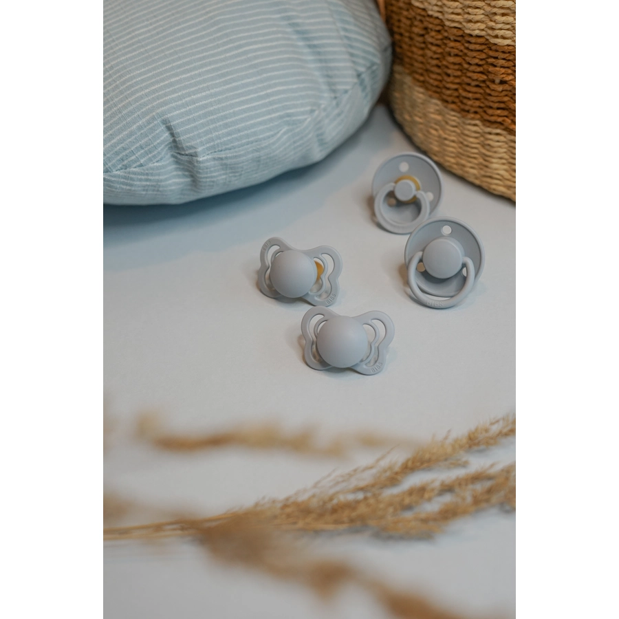 BIBS® Schnuller De Lux Cloud  Steel Blue 0-36 Monate, 2 Stk.