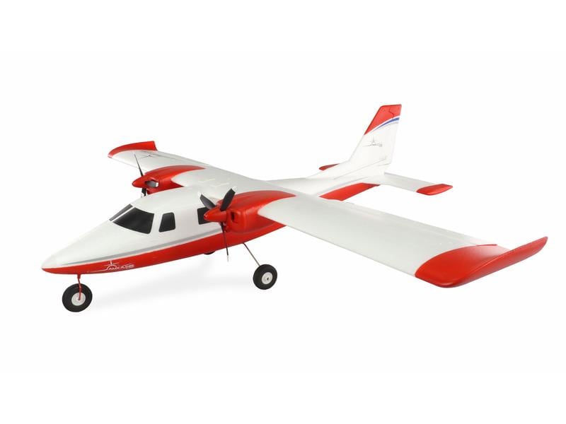 Amewi Motorflugzeug P68 Hochdecker 850 mm Rot, PNP Zweimotoriges Trainer-Flugmodell