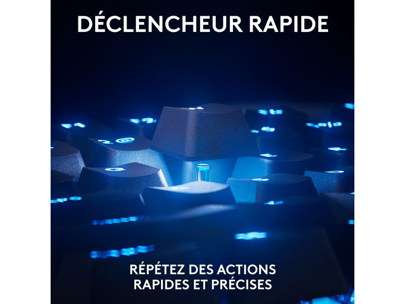 Logitech Gaming-Tastatur Pro X TKL Rapid Schwarz Kabelgebundene Gaming-Tastatur ohne Ziffernblock mit analogen Switsches