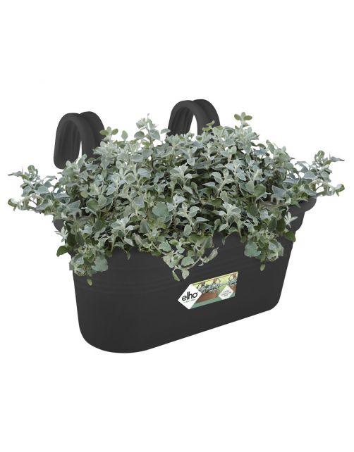Elho Balkonbak Green Basics Easy Hanger - Plantenbak - 36x27x26 cm Zwart L