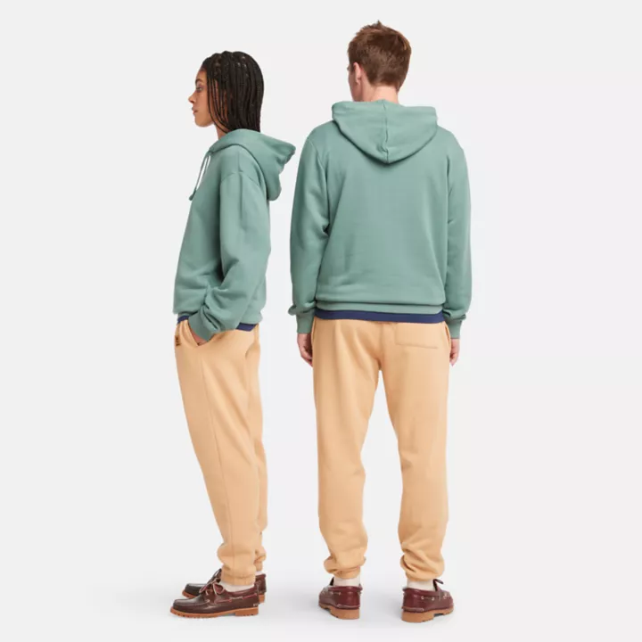 Sweat à capuche avec motif graphique unisexe en bleu sarcelle