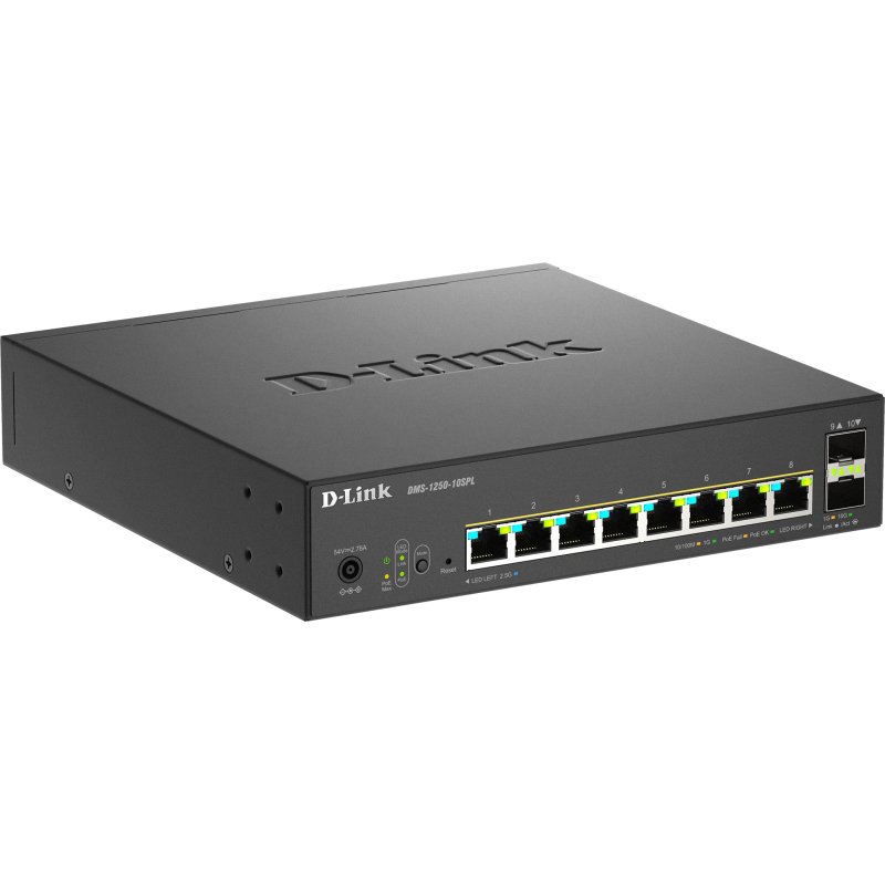 D-Link 10-Port Multi-Gigabit Smart Managed PoE Géré