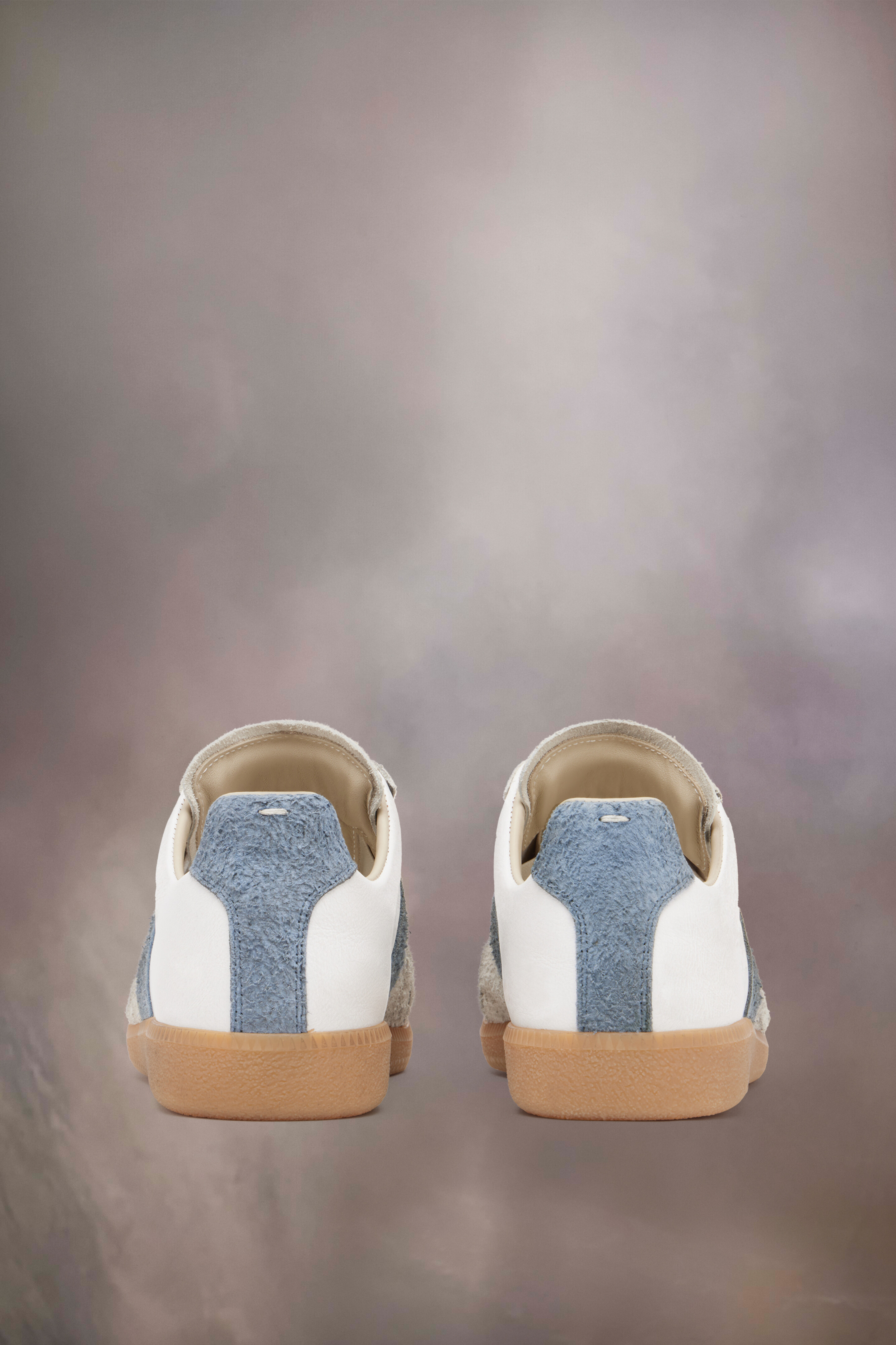 Grey Calf Leather Replica Sneackers