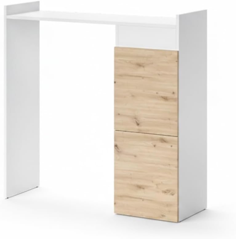 Vicco Waschmaschinenschrank Weiß Alf 99x98x34 cm - Badezimmerschrank für die Waschmaschine, Mehr Stauraum ohne Bodenfläche zu nutzen