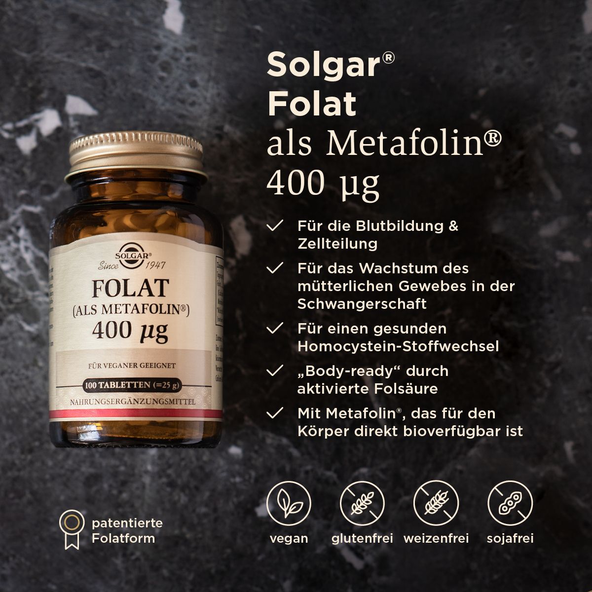 SOLGAR® Folat 400 µg
