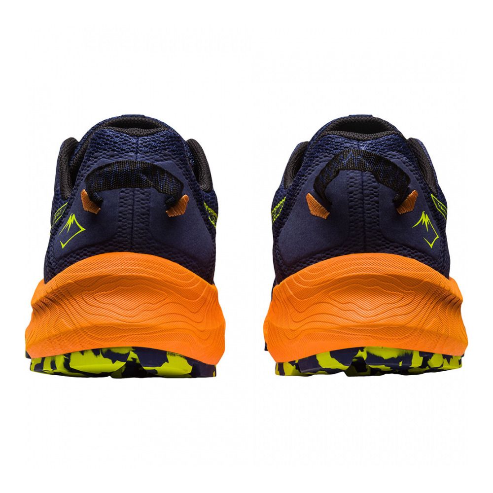 Asics TRABUCO TERRA 2 - Chaussures trail Homme deep ocean/neon lime