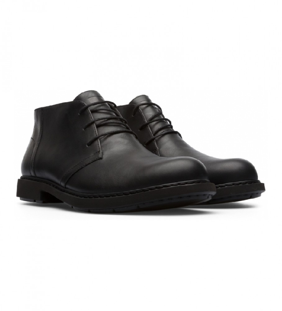Botas de tornozelo Camper Neuman em couro preto