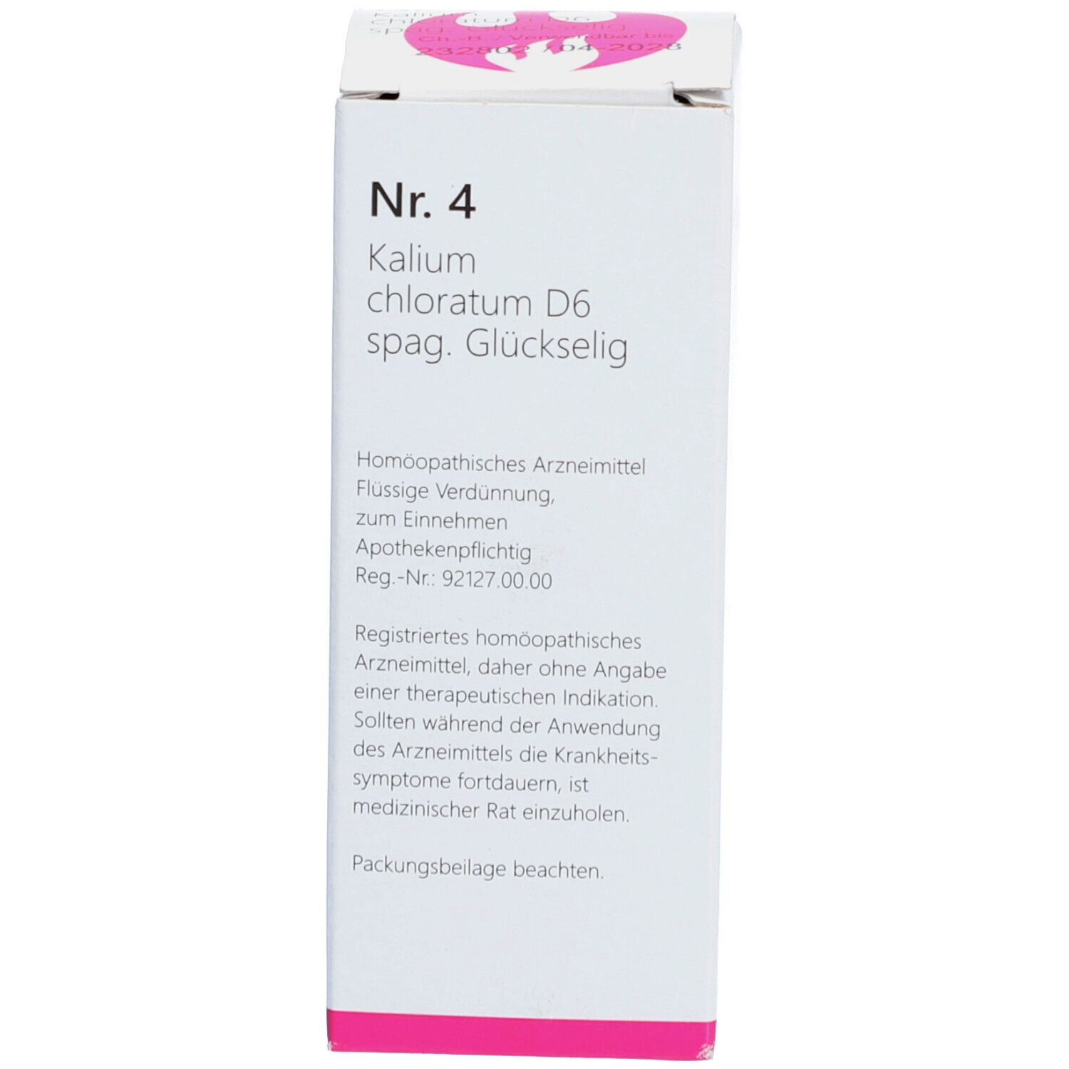 NR.4 Kalium chloratum D 6 spag.Glückselig