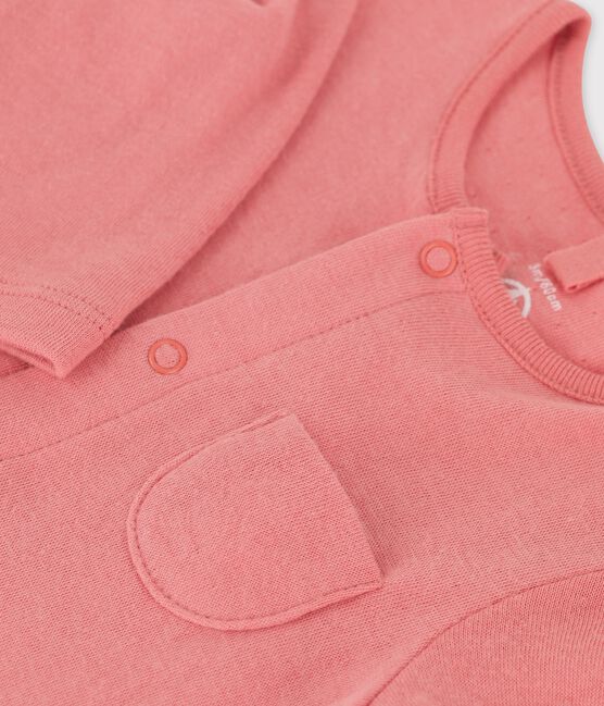 Combinaison longue unie en tubique bio bébé