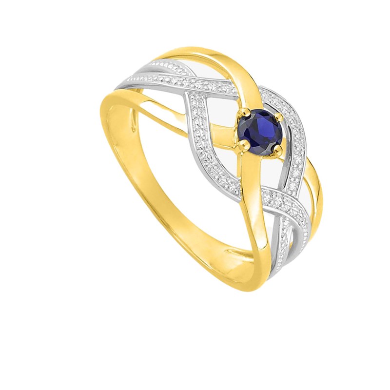 Bague femme - saphir - Or 18 Carats