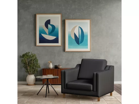 Fauteuil avec Accoudoirs - Revêtu de Cuir - Mattathais Noir