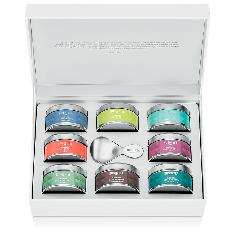 Coffret La Collection Alain Ducasse bio-Thés bio nature avec cuillère