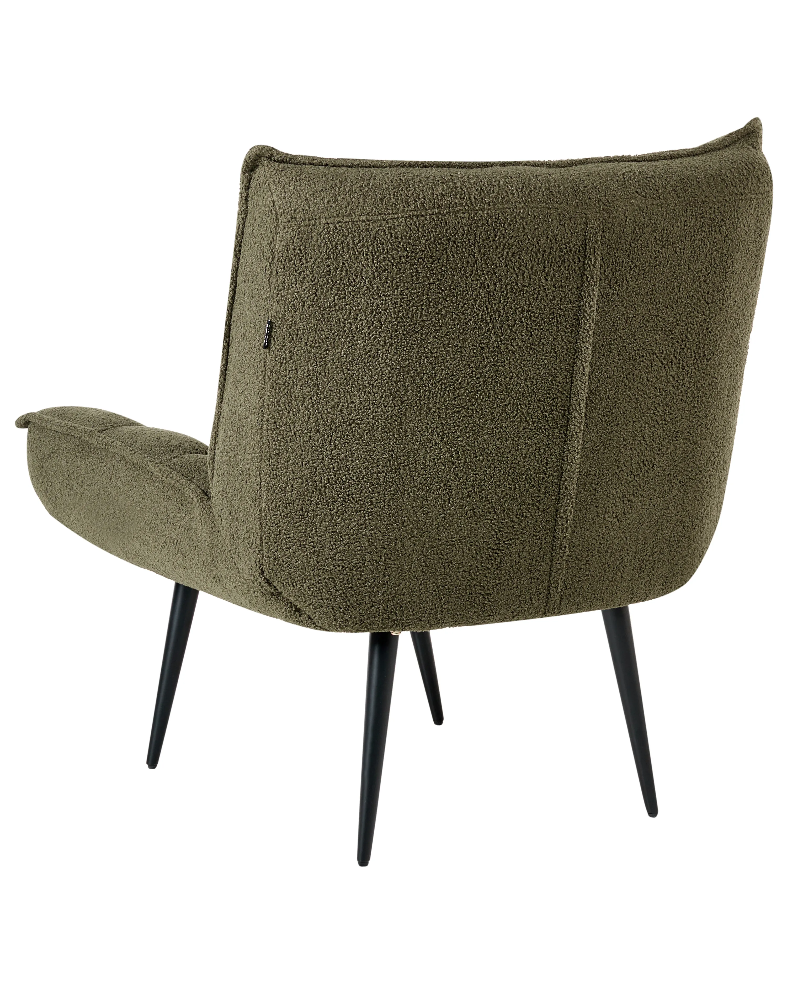Fauteuil ALVESTA Bouclé Donkergroen