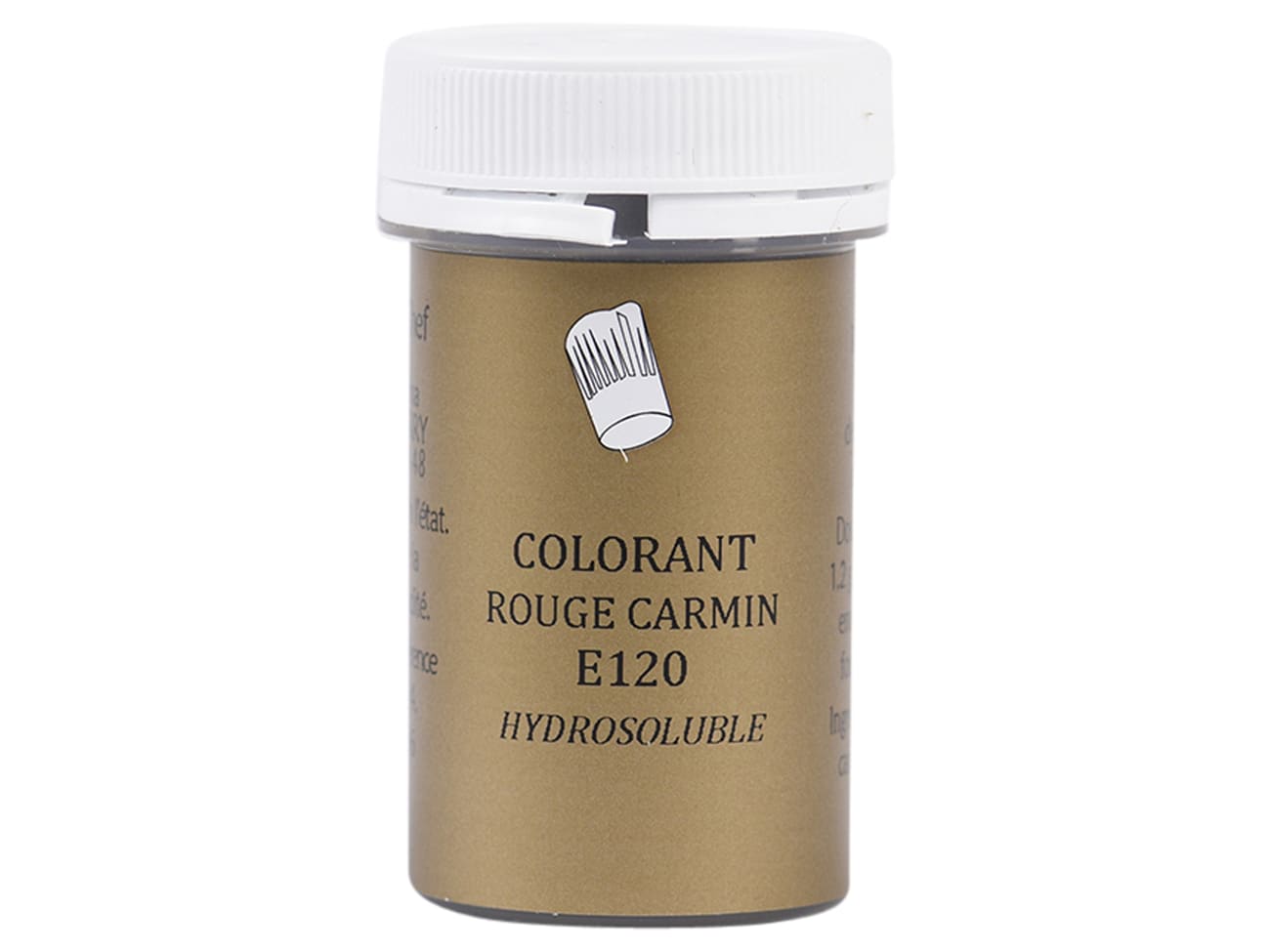 Colorant alimentaire en poudre rouge carmin - hydrosoluble - 10 g - Selectarôme