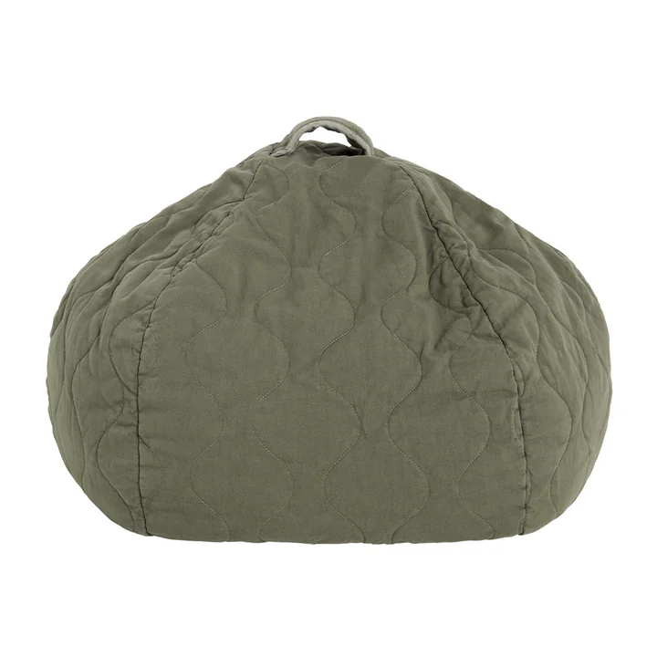 Nobodinoz - Landscape Sitzsack gesteppt, 65 x 40 cm, vetiver