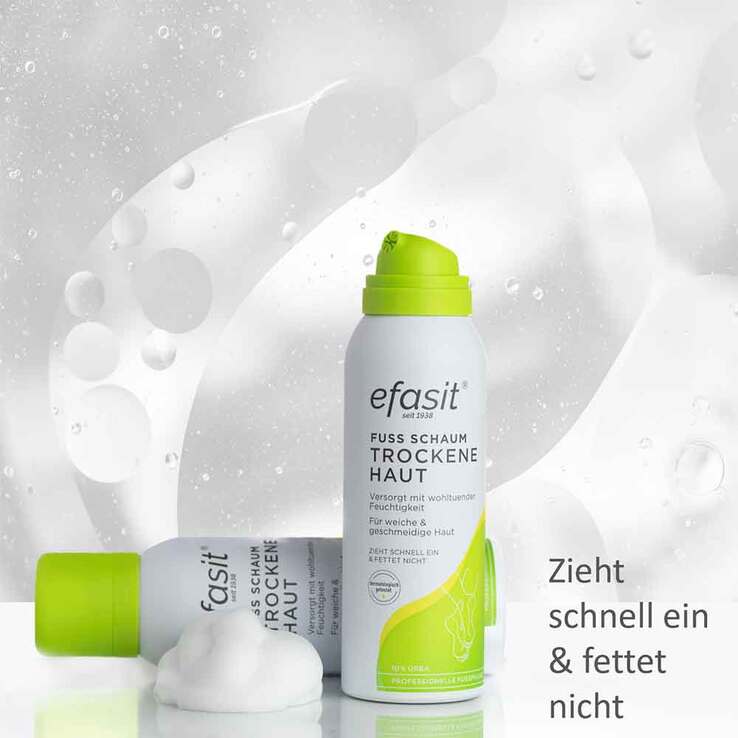 Efasit Fuß Schaum trockene Haut, 125 ml